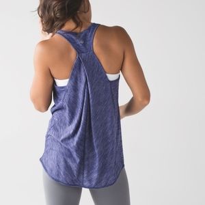 Lululemon Essential Tank In Heathered Emperor Blue